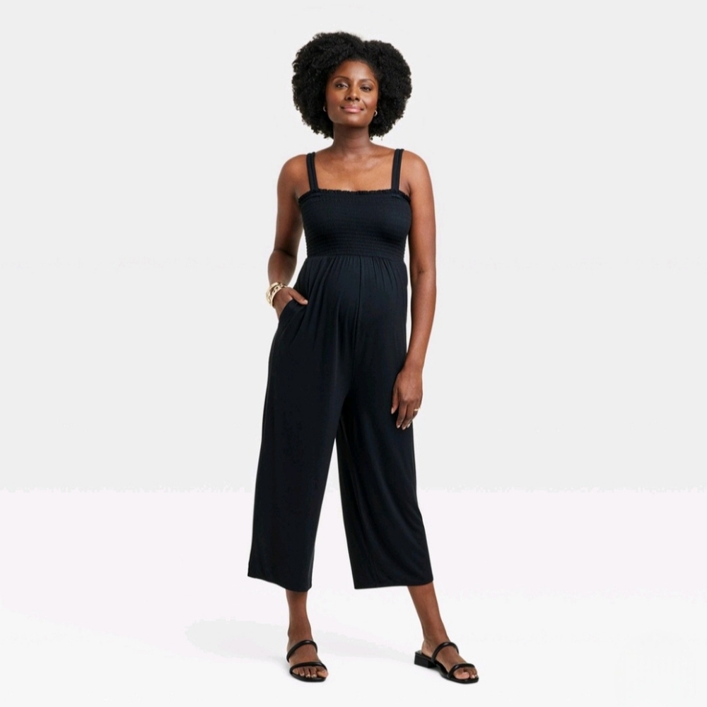 Maternity Jumpsuit - Isabel Maternity by Ingrid & Isabel Black M